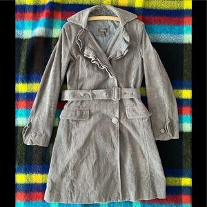 Mango Corduroy Trench Coat